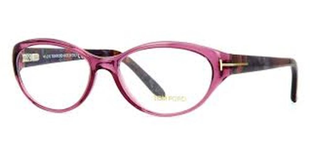 TOM FORD 90's Glasses Eyeglass Frames Floral Plum Purple AS-IS w Discoloration